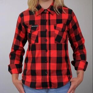 NWT Milwaukee Leather Women's Long Sleeve Cotton Flannel Shirt